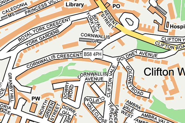 BS8 4PH map - OS OpenMap – Local (Ordnance Survey)
