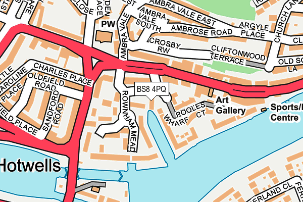 BS8 4PQ map - OS OpenMap – Local (Ordnance Survey)