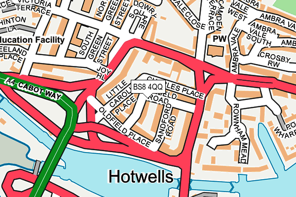 BS8 4QQ map - OS OpenMap – Local (Ordnance Survey)