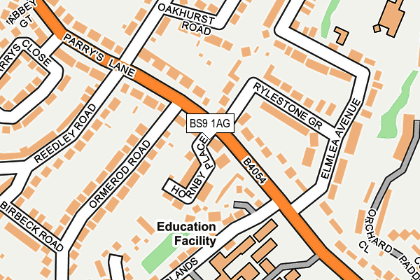 BS9 1AG map - OS OpenMap – Local (Ordnance Survey)
