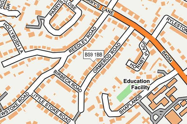 BS9 1BB map - OS OpenMap – Local (Ordnance Survey)