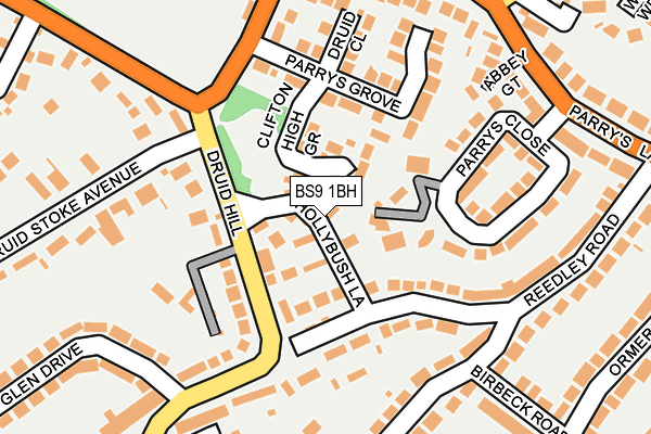 BS9 1BH map - OS OpenMap – Local (Ordnance Survey)