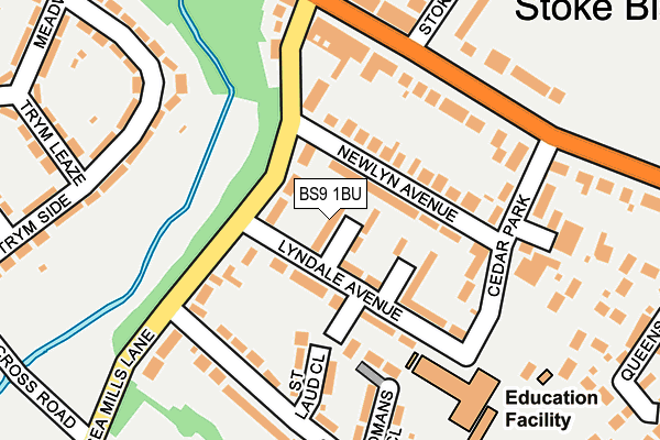 BS9 1BU map - OS OpenMap – Local (Ordnance Survey)