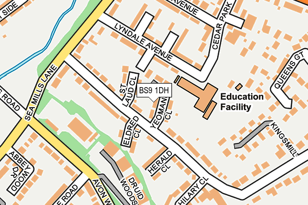 BS9 1DH map - OS OpenMap – Local (Ordnance Survey)