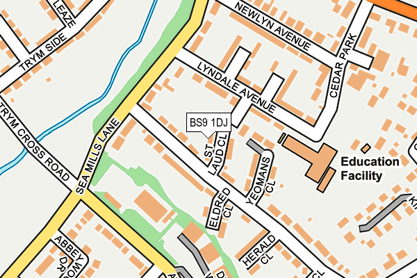 BS9 1DJ map - OS OpenMap – Local (Ordnance Survey)