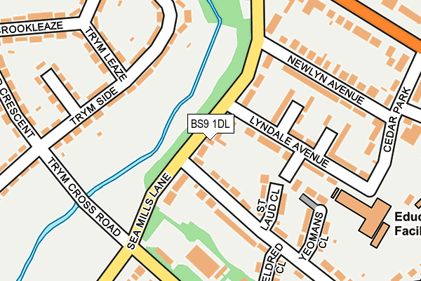 BS9 1DL map - OS OpenMap – Local (Ordnance Survey)