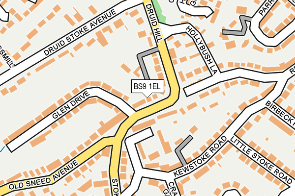 BS9 1EL map - OS OpenMap – Local (Ordnance Survey)