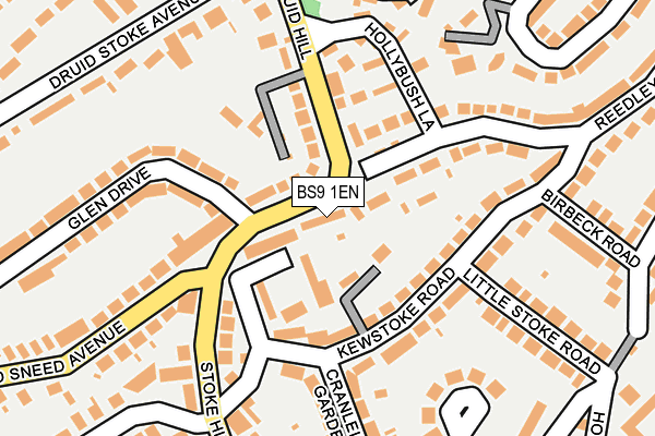 BS9 1EN map - OS OpenMap – Local (Ordnance Survey)