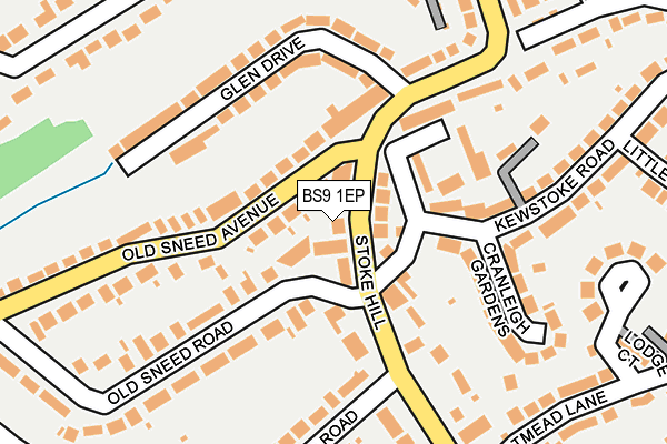 BS9 1EP map - OS OpenMap – Local (Ordnance Survey)