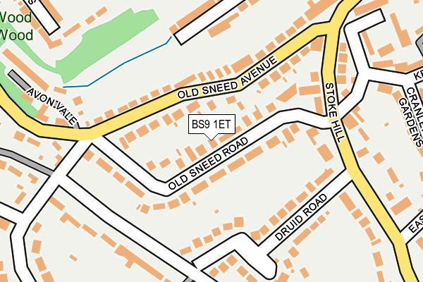 BS9 1ET map - OS OpenMap – Local (Ordnance Survey)
