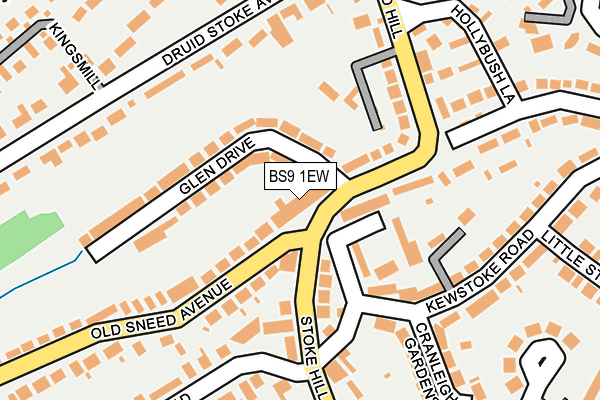 BS9 1EW map - OS OpenMap – Local (Ordnance Survey)