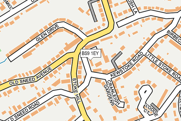 BS9 1EY map - OS OpenMap – Local (Ordnance Survey)