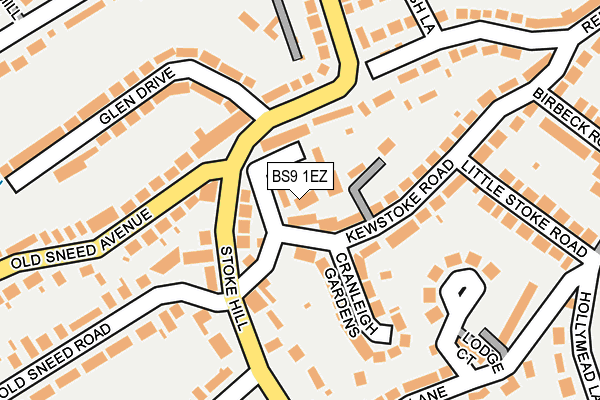 BS9 1EZ map - OS OpenMap – Local (Ordnance Survey)