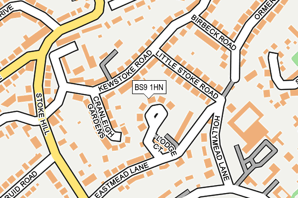 BS9 1HN map - OS OpenMap – Local (Ordnance Survey)