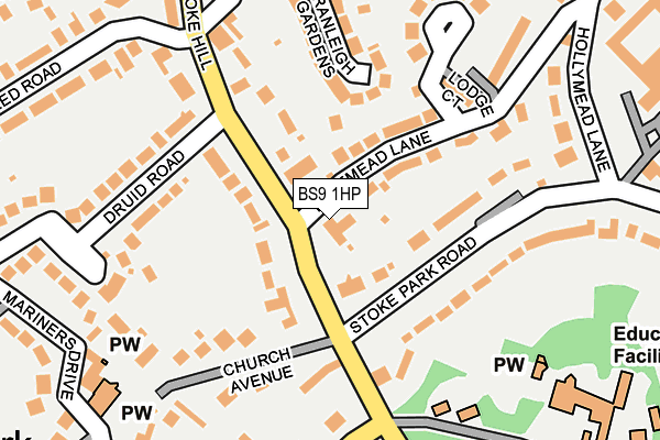 BS9 1HP map - OS OpenMap – Local (Ordnance Survey)
