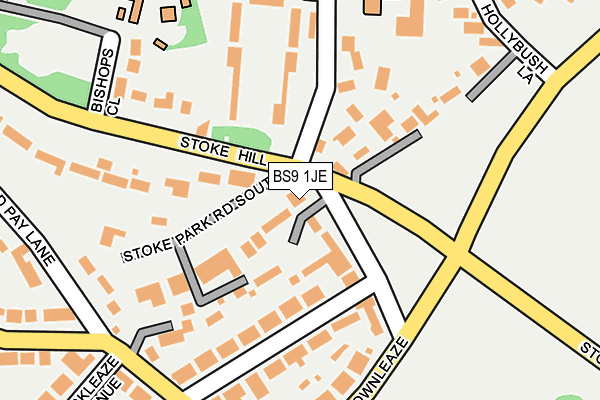 BS9 1JE map - OS OpenMap – Local (Ordnance Survey)