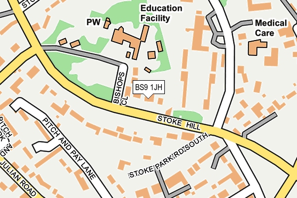 BS9 1JH map - OS OpenMap – Local (Ordnance Survey)