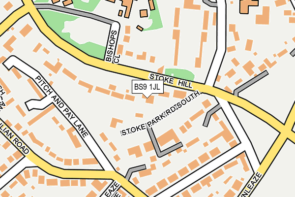 BS9 1JL map - OS OpenMap – Local (Ordnance Survey)