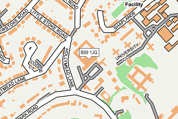 BS9 1JQ map - OS OpenMap – Local (Ordnance Survey)