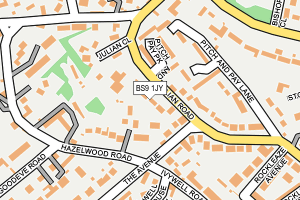 BS9 1JY map - OS OpenMap – Local (Ordnance Survey)