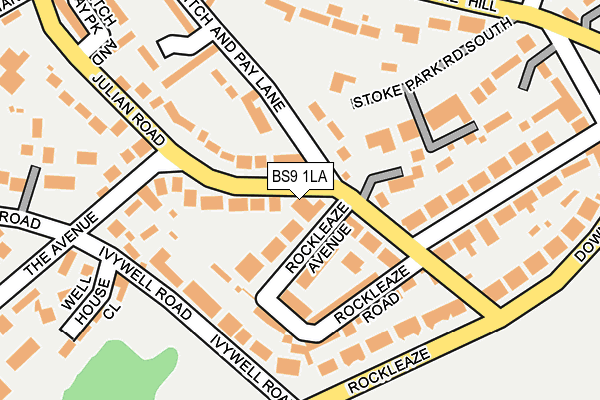 BS9 1LA map - OS OpenMap – Local (Ordnance Survey)