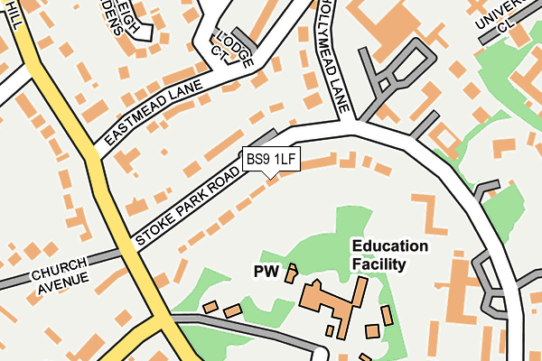 BS9 1LF map - OS OpenMap – Local (Ordnance Survey)