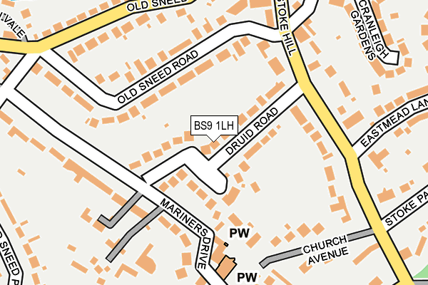 BS9 1LH map - OS OpenMap – Local (Ordnance Survey)