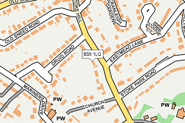 BS9 1LQ map - OS OpenMap – Local (Ordnance Survey)
