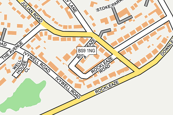 BS9 1NG map - OS OpenMap – Local (Ordnance Survey)