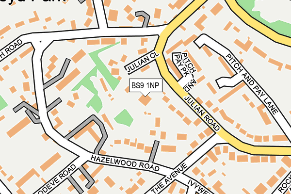 BS9 1NP map - OS OpenMap – Local (Ordnance Survey)