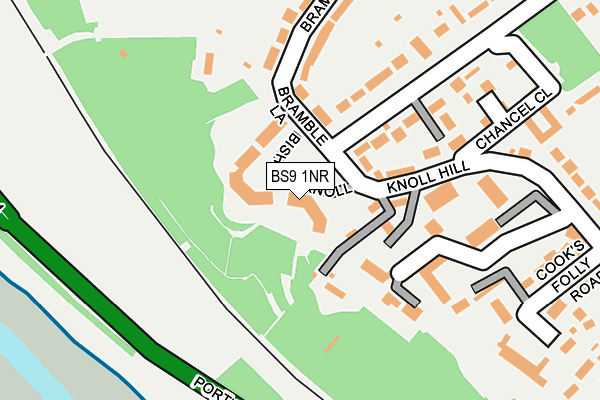 BS9 1NR map - OS OpenMap – Local (Ordnance Survey)