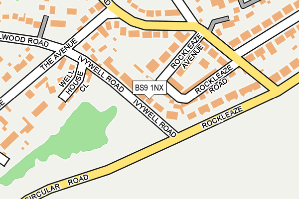 BS9 1NX map - OS OpenMap – Local (Ordnance Survey)
