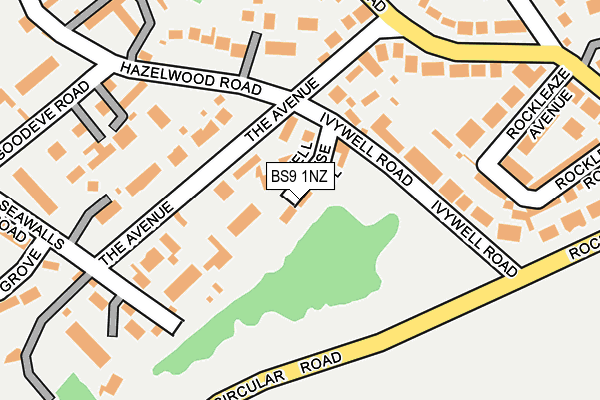 BS9 1NZ map - OS OpenMap – Local (Ordnance Survey)