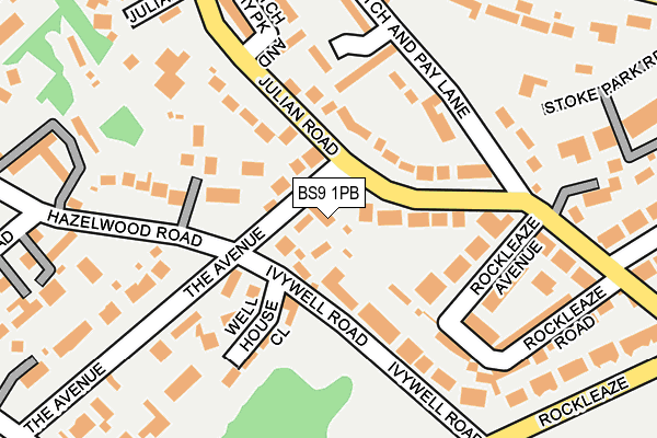 BS9 1PB map - OS OpenMap – Local (Ordnance Survey)