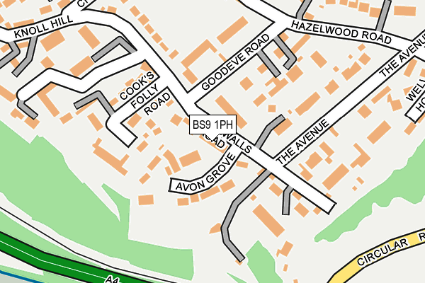 BS9 1PH map - OS OpenMap – Local (Ordnance Survey)