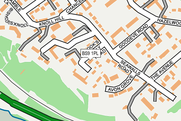 BS9 1PL map - OS OpenMap – Local (Ordnance Survey)