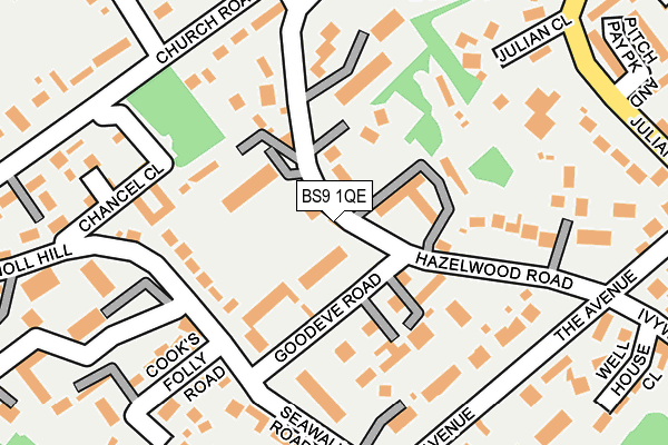 BS9 1QE map - OS OpenMap – Local (Ordnance Survey)
