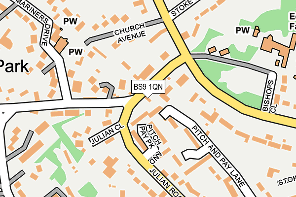 BS9 1QN map - OS OpenMap – Local (Ordnance Survey)
