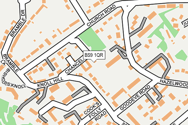 BS9 1QR map - OS OpenMap – Local (Ordnance Survey)