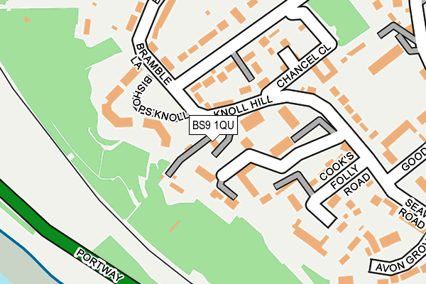 BS9 1QU map - OS OpenMap – Local (Ordnance Survey)