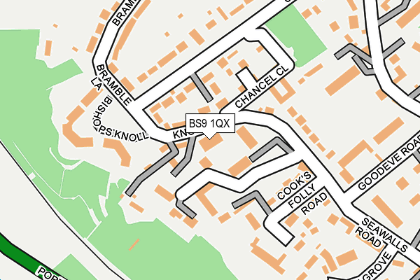 BS9 1QX map - OS OpenMap – Local (Ordnance Survey)