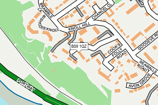 BS9 1QZ map - OS OpenMap – Local (Ordnance Survey)