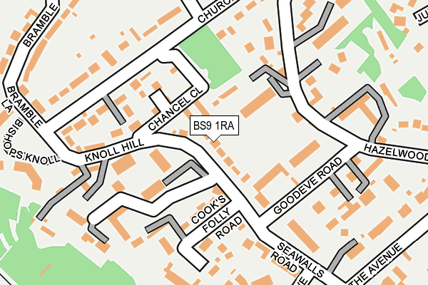 BS9 1RA map - OS OpenMap – Local (Ordnance Survey)