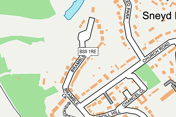 BS9 1RE map - OS OpenMap – Local (Ordnance Survey)