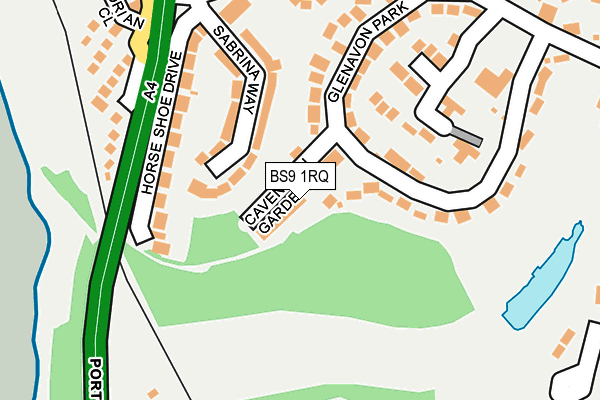 BS9 1RQ map - OS OpenMap – Local (Ordnance Survey)