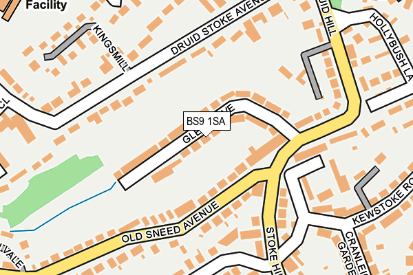 BS9 1SA map - OS OpenMap – Local (Ordnance Survey)