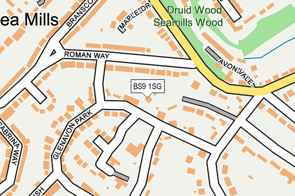 BS9 1SG map - OS OpenMap – Local (Ordnance Survey)