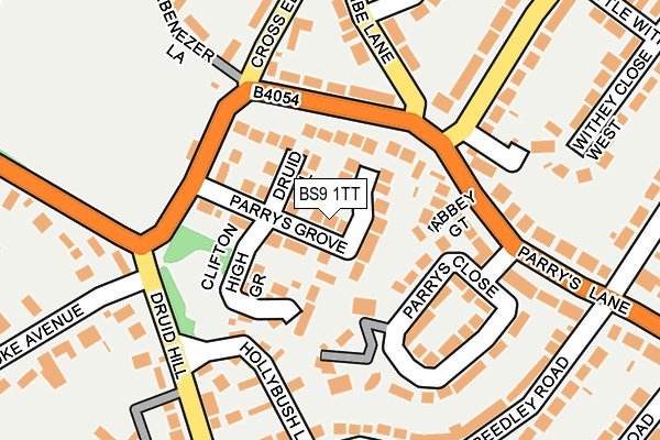 BS9 1TT map - OS OpenMap – Local (Ordnance Survey)
