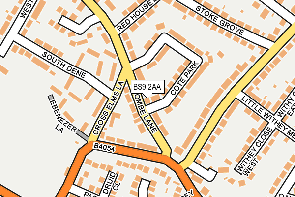 BS9 2AA map - OS OpenMap – Local (Ordnance Survey)