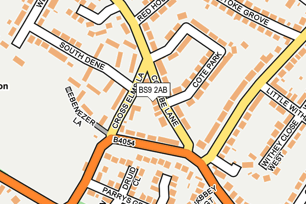 BS9 2AB map - OS OpenMap – Local (Ordnance Survey)